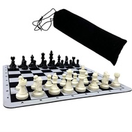 【Choo】Chess Board Set Lightweight Good Workmanship Chess Piece Set Portable Chess Kit for Home Outdoor Men Women Entertainment