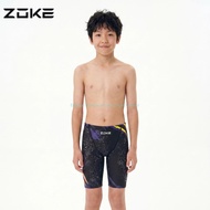 New ZOKE Boys Professional Racing Swim Jammer Anti Chlorine Quick Dry Durable Teen Pool Training Swi