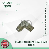 JIC 3/ 8" x BSPT 3/8" HYDRAULIC HOSE NEPEL 06MJ - 06MB