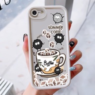 Case For iPhone 6 Plus 6s 7 8 SE 2020 X Xr Xs Max Summer Coffee Phone Three-Color Silicone Shockproo