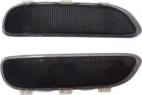 1 Pair Smoke Front Bumper Side Marker Light Reflector For BMW 3 Series E46 / M3 & M3 Convertible