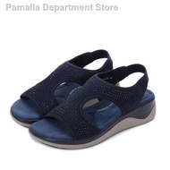 ☃☊LARRIE Kasut Perempuan Glitter Softy Upper Comfort Sandal Wanita (L82004-CV01SV-43-NAVY)