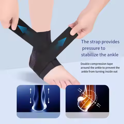 1PC Straps Pressurized Ankle Guards Double-layer Pressurized Support Belts Stabilize Ankle Protect A
