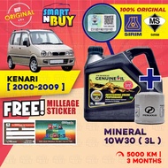 Perodua Engine Oil 10W30 Mineral Original Minyak Hitam Kereta Perodua Kenari 2000 - 2009 Minyak Enji