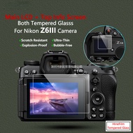 สำหรับ Nikon ฟิล์มกระจกกล้องถ่ายรูป Z6III Z6กล้อง III ความแข็ง9H หน้าจอ LCD กระจกเทมเปอร์ + ข้อมูลปก