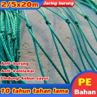 2x20m / 5x20m untuk melindungi kebun Anda Jaring burung jaring tanaman jaring sawah Jaring Kandang Ayam jaring padi jaring anak ayam