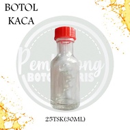 [READYSTOCK, HARGA BORONG 24PCS] BOTOL KACA 30ML