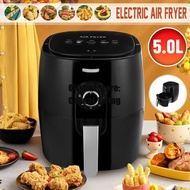 5L Multifunction Air Fryer Chicken Oil free Air Fryer Health Fryer Pizza Cooker Timing Electric Deep Airfryer 1350W