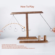 Ring toss Game Hot-selling Pitching Hook Game Double Board Game Interactive Wooden Throwing Ring Toy
