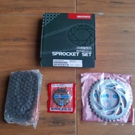 Gear Package Gearset Indoparts Yamaha Jupiter Z 5tp 15T 36T 428-104 - Durable, Precision, Rust-Resis