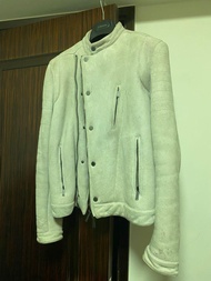 [原價2萬9,只拆包裝試著] Kent And Curwen  Kent &amp; Curwen K&amp;C 麂皮 猄皮 皮褸 Vera pelle suede real leather coat jacket 電單車 皮褸 Prada Hermes