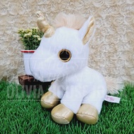 MATA Mini White Unicorn Doll White Gold Baby Unicorn Doll S Belo Eye Unicorn Doll s