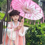 Payung Rumbai Gaya Tradisional untuk Gadis, Payung Kertas Minyak, Prop Hanfu Gaya Cina untuk Penggam