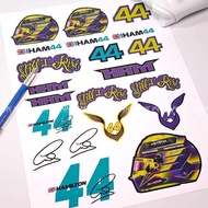 F1 Sticker, 44 Number Sticker, Lewis, Racing Style Window Decoration Sticker
