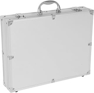 TOVINANNA Aluminum Tool Case 14.56x11.22x2.95In Silver – Lockable Secure Design Smooth Opening – for