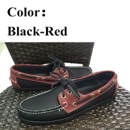 Men Genuine Leather Driving ShoesNew Fashion Docksides Classic Boat ShoeBrand Design Flats Loafers F