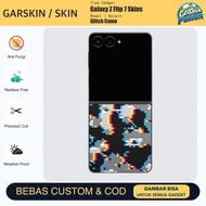 Galaxy Z Flip 7 Glitch Camo Anti Scratch Protector Case | By Fusion | Code - 10H2