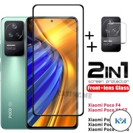 KK 2 in 1 Xiaomi Poco F4 Screen Protector For Poco X4 GT Poco X3 F3 GT Redmi K40 K40S PocoPhone Poco