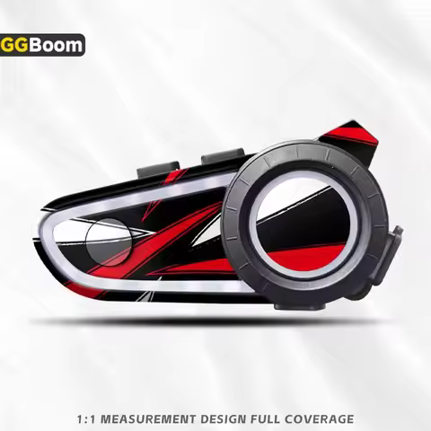 Motorcycle Bluetooth Headset Stickers Protection Earphone Skin Personality Creative Decal Waterproof