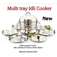 Multi Purpose Idli Cooker with Steamer & Dhoklas