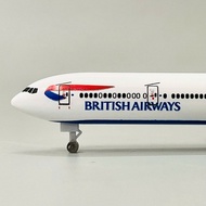 BOEING 777 BRITISH AIRWAYS PLANE MODEL HIGH QUALITY ALLOY CAST 1:400 20CM SCALE (FULLBOX)