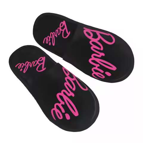 Custom Barbie Memory Foam Slippers Women Soft Warm House Slippers