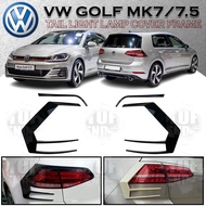 VOLKSWAGEN GOLF MK7 MK7.5 R GTI R-LINE REAR TAIL LIGHT LAMP COVER TRIM FRAME VW GOLF 7 GOLF 7.5 TAIL