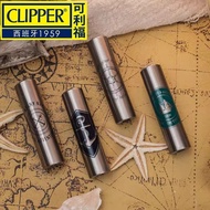 ☞Clipper Lighter Gift Box Grinding Wheel Metal Lighter Stabilized Open Flame Filled Butane Gas}J:8