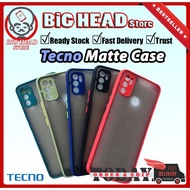 Tecno POVA 4/ 3/ CAMON 18P/ SPARK 10 Pro/10C/7T/ 8C/ 8P/ POVA 2/NEO Matte Cover Minimalist Shockproo