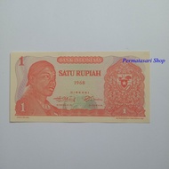 uang kuno 1 rupiah seri sudirman tahun 1968 kode abc014
