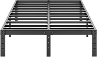 Heavy Duty Non-Slip California King Size Bed Frame with Steel Slat Support, 16 Inch Height Durable and Strong Platform Metal Bed Frames Mattress Foundation for 3500 lbs, No Noise, No Box Spring Needed