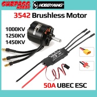 Surpass Hobby C3542 1000KV 1250KV 1450KV Outrunner Brushless Motor 50A 3-6S 5V/4ABEC ESC For RC FPV 