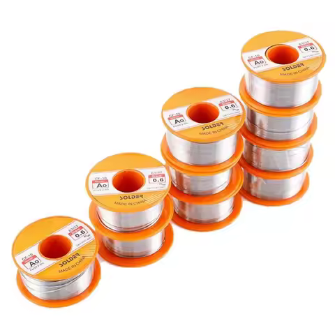 50/100g 0.5mm-2mm No-clean Rosin Core Solder Tin Wire Reel 63/37 CF-10 With 2% Flux And Low Melting 