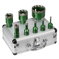 8Pcs/Set 6~68mm M14 Thread Diamond Dry Vacuum Brazed Drill Core Bit Kit For Porcelain Tile Granite M