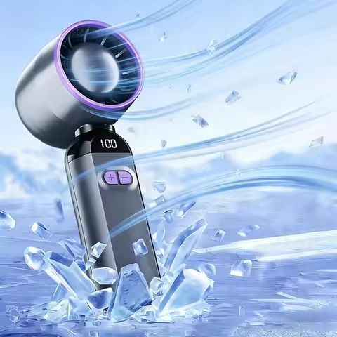 For Small Wind Cannon Handheld Small Fan Bladeless Turbo Mini Portable USB Desktop Electric Fan Blad