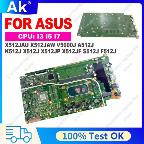 X512JAU X512JAW Mainboard For ASUS With 10th Gen I3 i5 i7 X512J X512JP X512JF V5000J A512J K512J S51