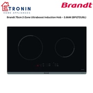Brandt 75cm 2-Zone Ultraboost Induction Hob – 3.6kW (BPI272UBL)