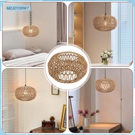 [mojotorw7] Pendant Lamp Shade Classic Bulb Guard Light Cover Woven Pendant Lampshade for Cafe Home 