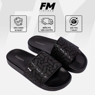 FM Strong cross-strap sandals, bright patterned rubber straps - FM 01