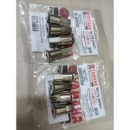 YAMAHA RXZ Y125Z Y100 Y110 SS2 HEAD BLOCK NUT STUD SET //STEEL ORIGINAL YAMAHA (1 SET 4PCS)HEAD NUT