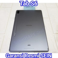 Tablet Samsung Tab S6 10.5 inch SEIN Original 2nd Second / Bekas