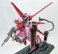 全新未砌 罕有 2009年 GUNDAM EXPO 會場限定 彩色透明版 特別版 Bandai MG 1/100 嫣紅突擊 連地台 STRIKE ROUGE Master Grade Seed 高達模