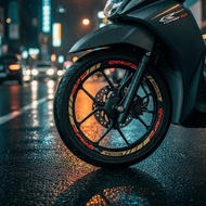 Latest Honda Genio rim Sticker 14 inch rim