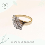 [Kedai Emas Gemilang] 200719 {YS} Vintage Diamond Gold Ring (14)(4.34G) [835 Gold]