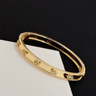 【Best quality】Vca new 18k gold limited edition kaleidoped-diamond bracelet women's light luxury brac