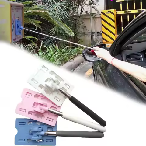 Car Toll Card Stick Card Holder Adjustable Parking Contactless Payment Rod Durable Telescopic Parkin