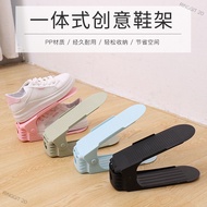 RINGGIT 20 Malaysia ReadyStock Adjustable and simple double-layer plastic one-piece shoe rack shoe bracket hous