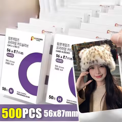 1-500Pcs Premium HD Transparent Kpop Idol Card Protective Sleeve Album Photo Waterproof Protector Ga