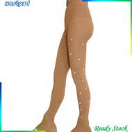 Ice Skating Tights Over-boots Figure Skate Leggings Warm Crystal Stocking 5-8