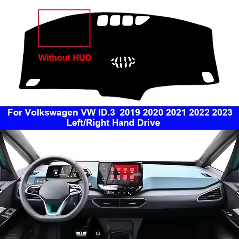 Car Inner Dashboard Cover For Volkswagen VW ID.3 ID3 2019 2020 2021 2022 2023Auto Dash Mat Carpet Ca